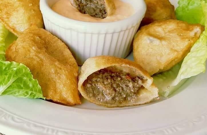 Frozen Cheeseburger Pierogi