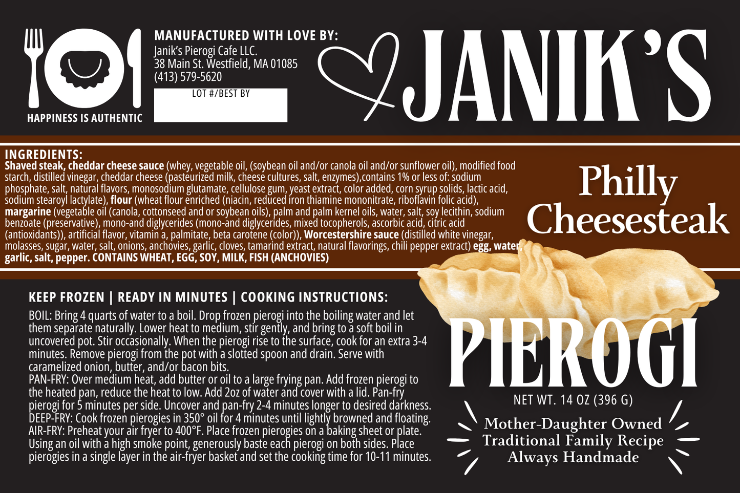 Frozen Philly Cheesesteak Pierogi