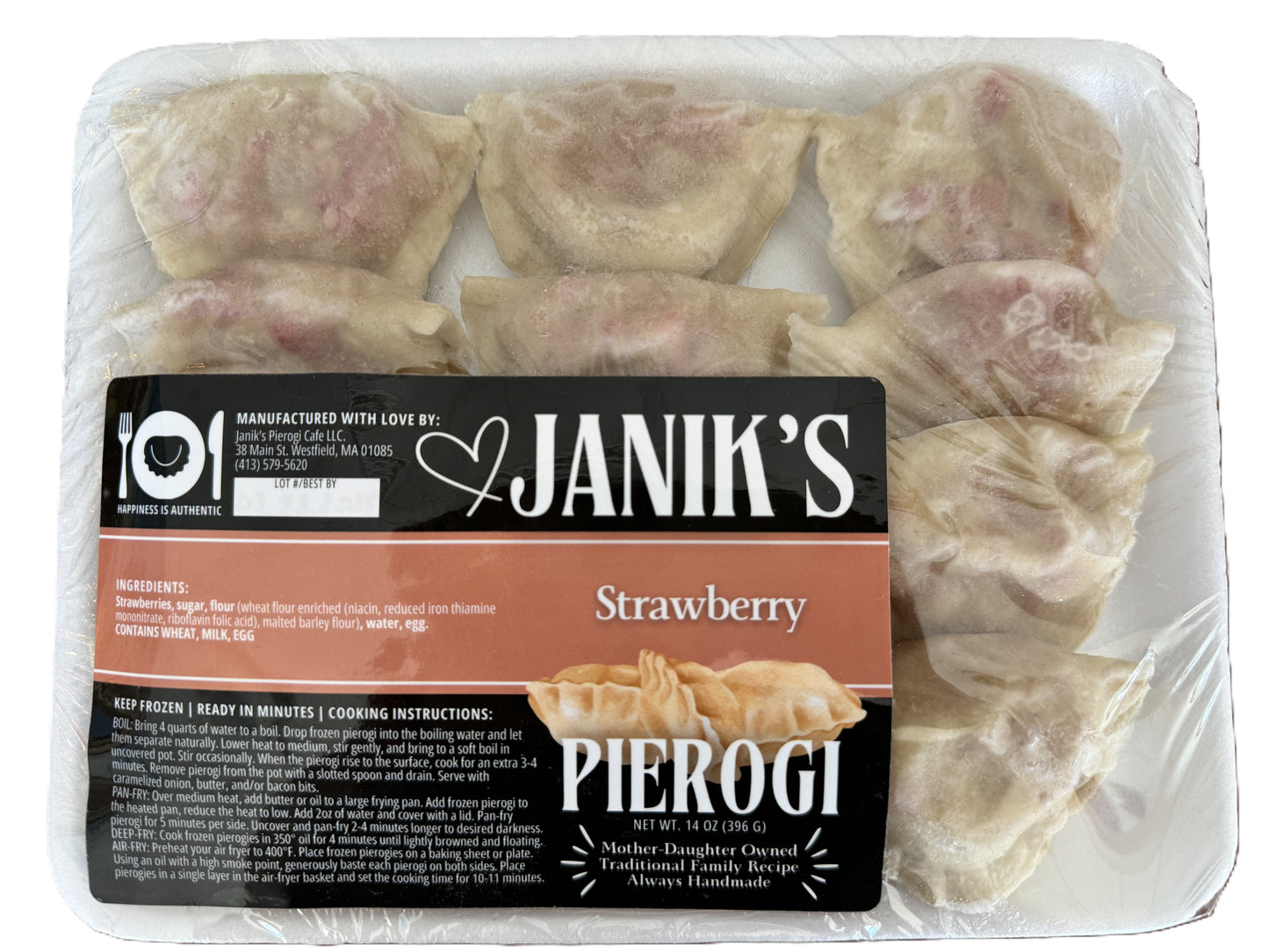 Frozen Strawberry Pierogi