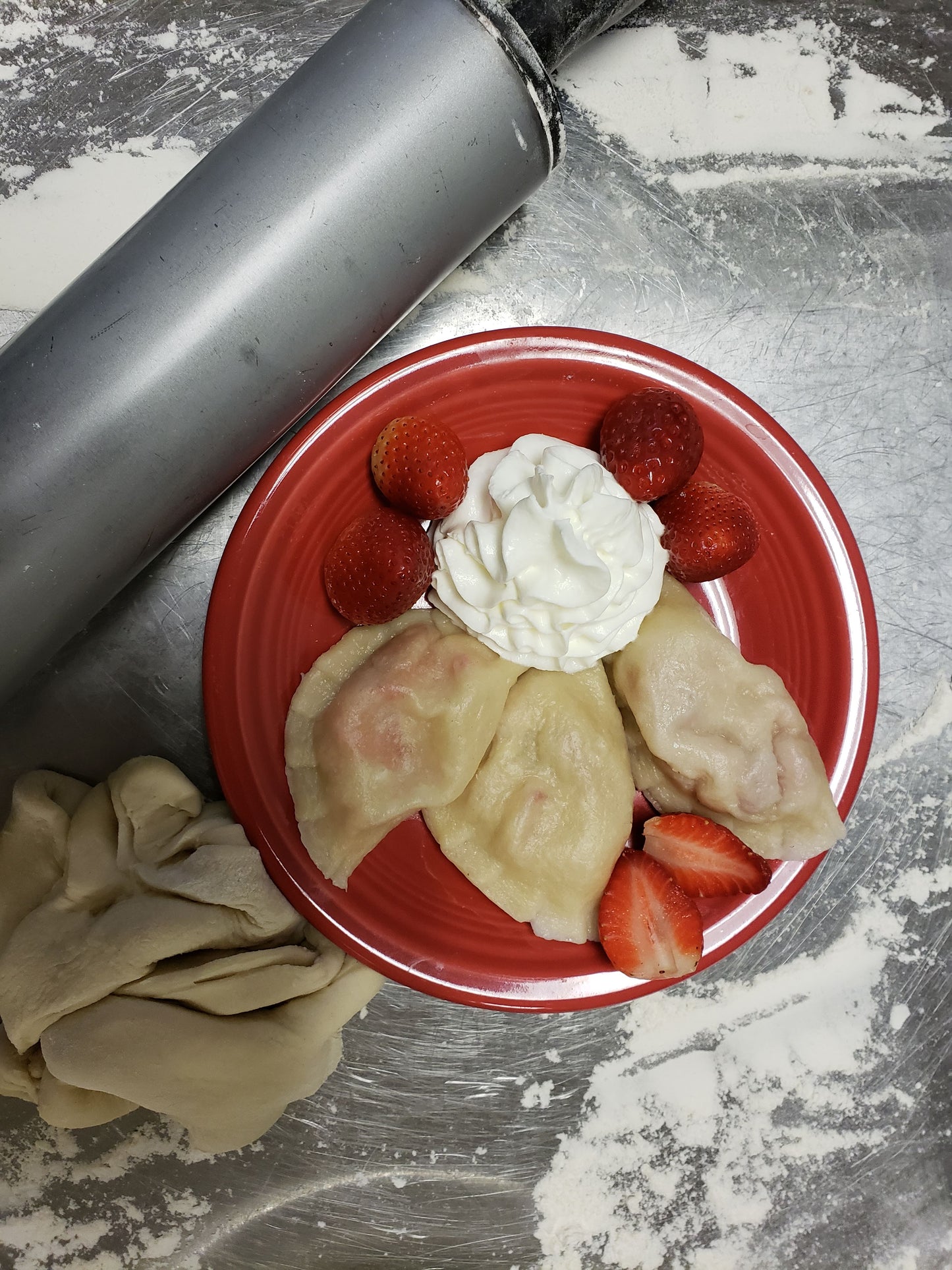 Frozen Strawberry Pierogi