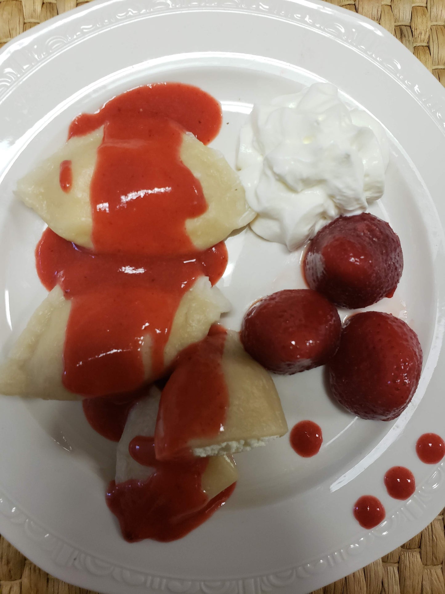 Frozen Strawberry Pierogi