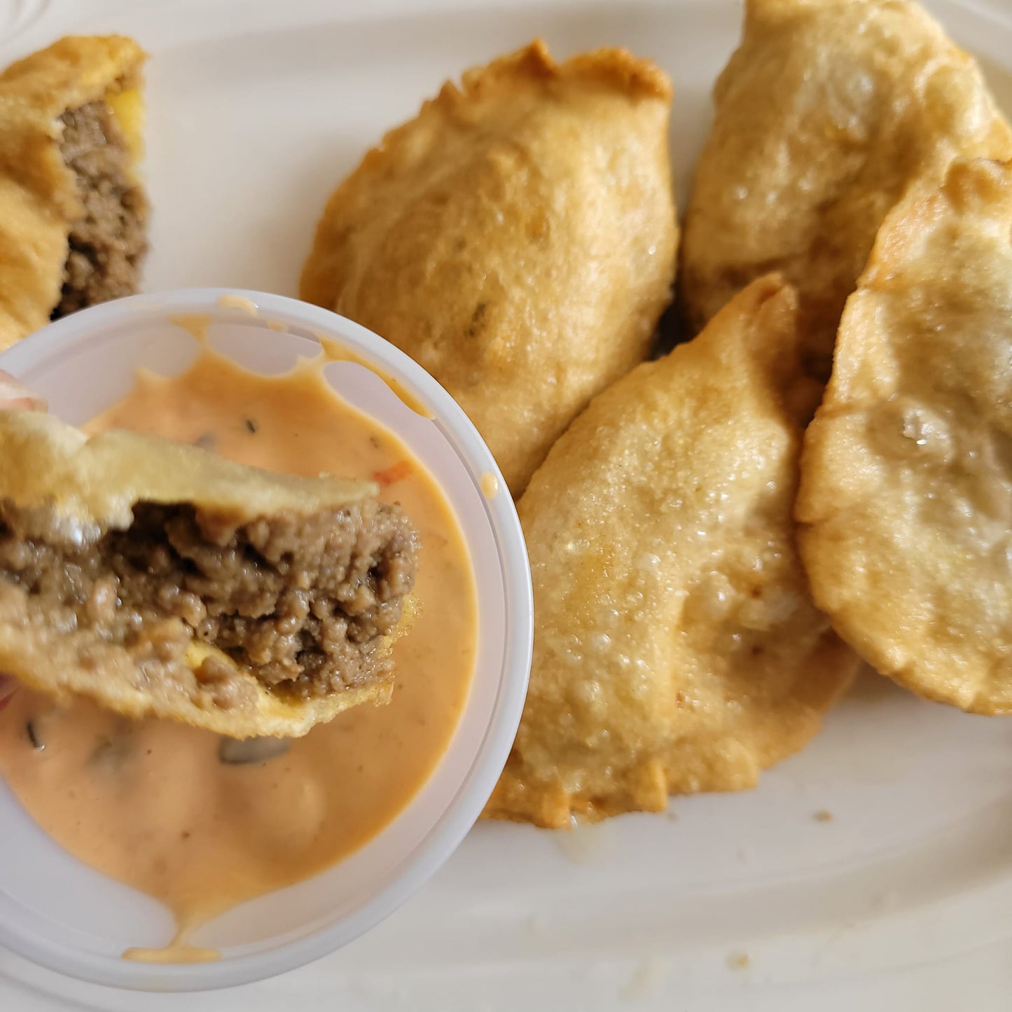 Frozen Cheeseburger Pierogi