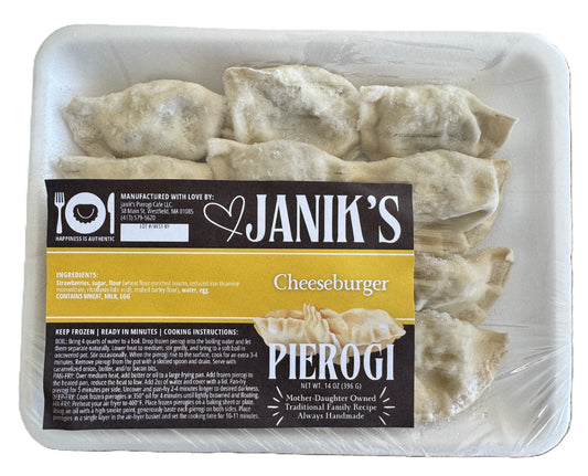 Frozen Cheeseburger Pierogi