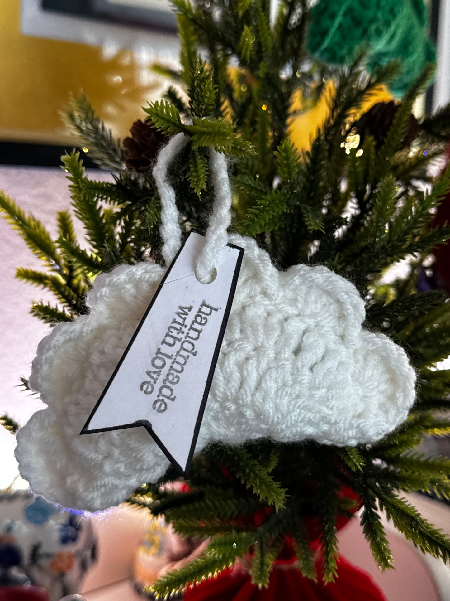 Handmade Crochet Pierogi Ornament