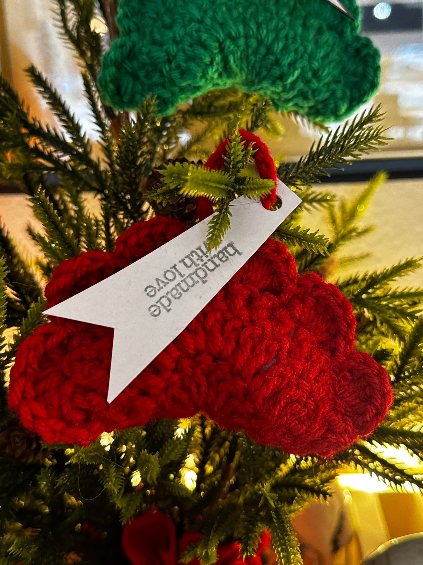 Handmade Crochet Pierogi Ornament