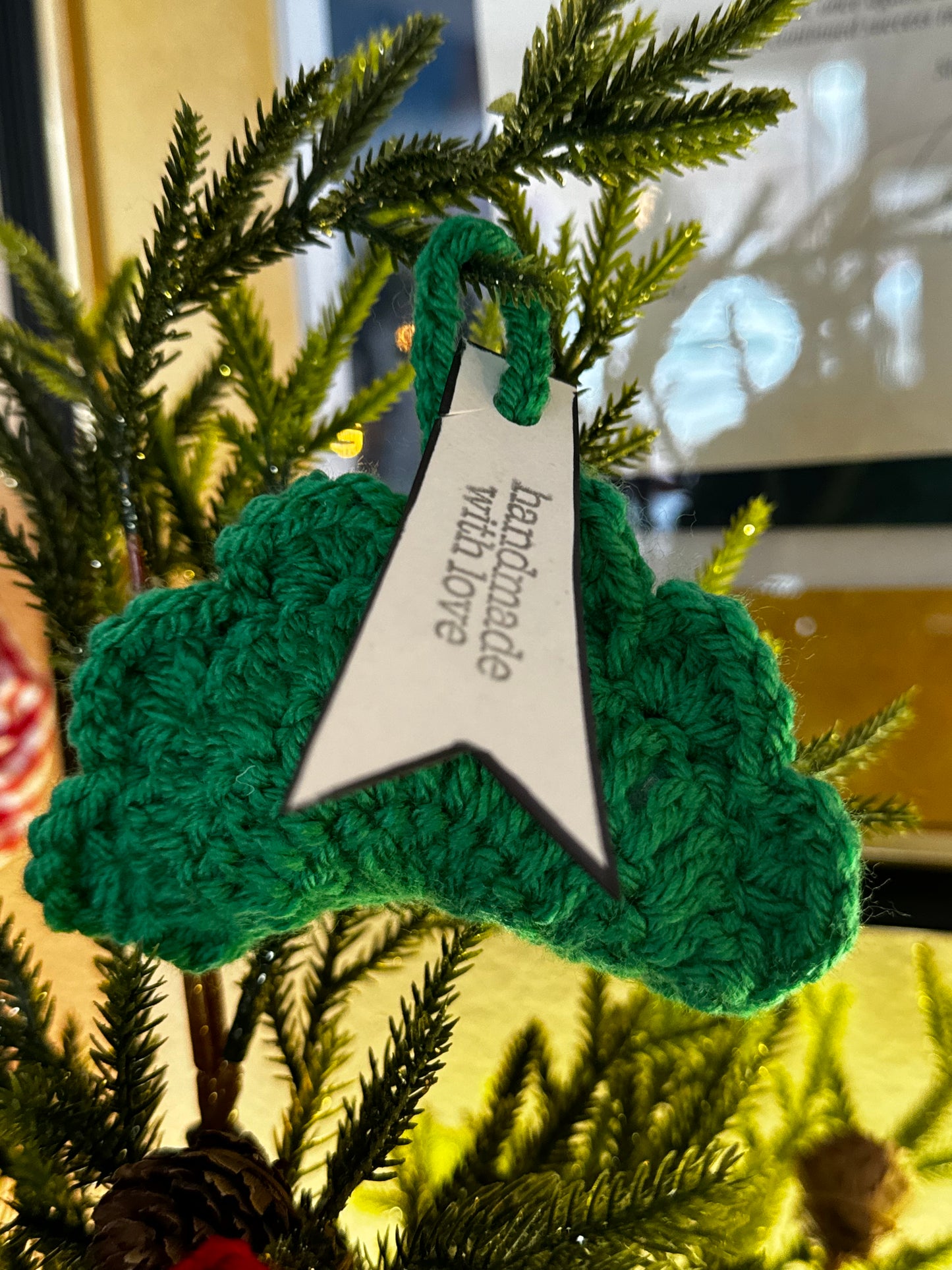 Handmade Crochet Pierogi Ornament