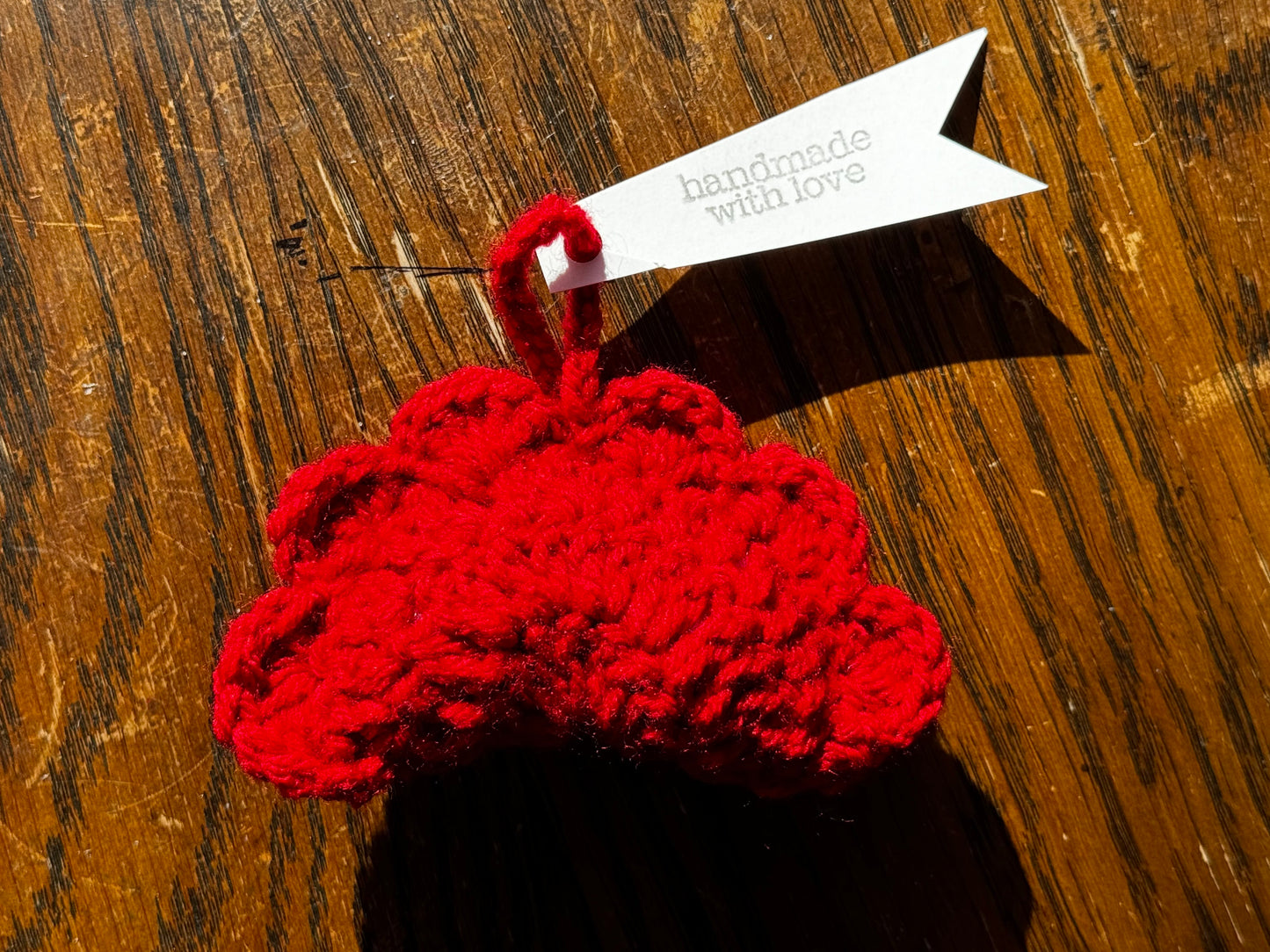 Handmade Crochet Pierogi Ornament