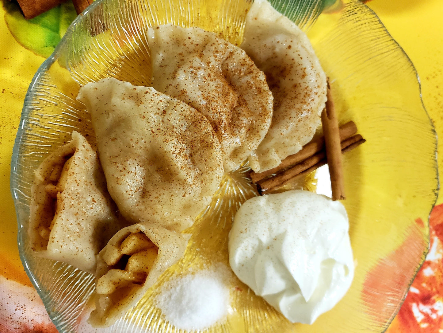 Frozen Apple Cinnamon Pierogi